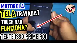 Celular com tela TRAVADA ou TOCH não FUNCIONA? Moto G6, G7, G8, G9 Tente isso primeiro!