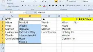 EXCEL MATCH, IF & ISNA Functions