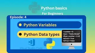 Python Variables and Data Types Tutorial. 