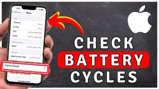 How to Check iPhone BATTERY CYCLE Count - iPhone Tutorial