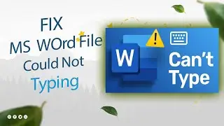 How To Fix Could Not Typing MS Word File in Tamil