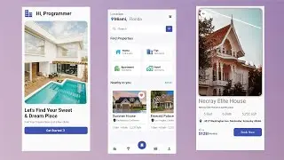 Real Estate App UI Design In Flutter - Flutter UI Design Tutorial