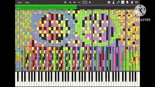 Black Midi] Play_with_me.exe (DDLC Fan Song), 10.9 Million Notes, Pon midis. (Synthesia legit run)