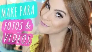 ♥ Make para Fotos e Video, Pele Perfeita sem usar Pincéis ♥