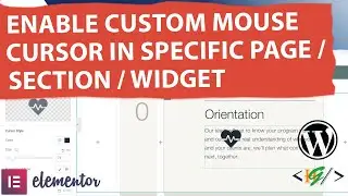 Enable Custom Mouse Cursor for Specific Page / Section / Column using Premium Addons Pro Elementor
