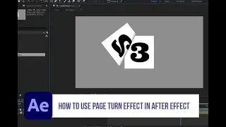 How to use page turn effect in after effect | FX Graphix