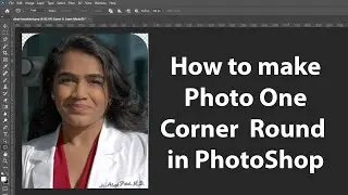 How to make Photo One Corner Round in PhotoShop
