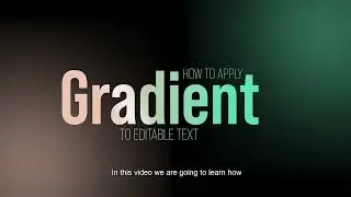 How to apply gradient to editable text in Illustrator