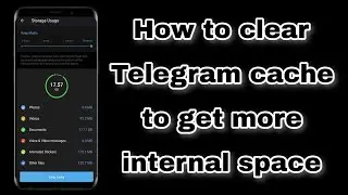 How to clear the Telegram cache to get more internal storage space | #shorts