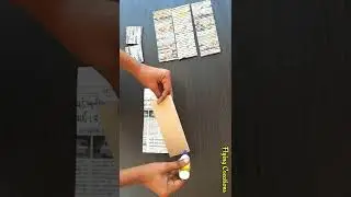 NewsPaper pen pencil box , how to make paper box , newspaper craft