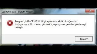 Pubg Lite msvcp140.dll Hatası, Pubg Lite msvcp140.dll Hatası Çözümü 2020