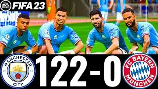 FIFA 23 - MESSI, RONALDO, MBAPPE, NEYMAR, ALL STARS - MAN CITY 122-0 FC BAYERN MUNICH | UCL FINAL |