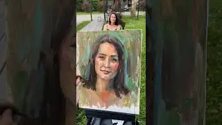 Как Вам реакция на портрет? #портретмаслом #oilportrait #портретснатуры