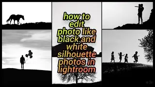 How to edit a photo like black and white silhouette photo in lightroom mobile | lightroom mobile |🆕🆕