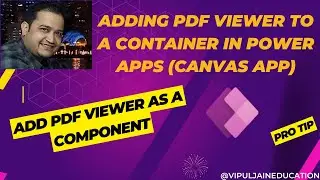 Adding PDF Viewer to a container | PowerApps | Workaround (Pro Tip)