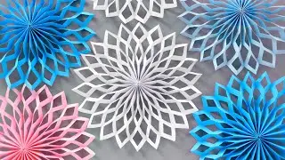 ❄️ СНЕЖИНКА ИЗ БУМАГИ ❄️ 3D PAPER SNOWFLAKE ❄️