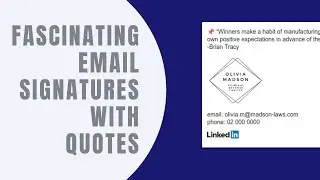 Five examples of fascinating email signatures with quotes