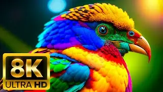 EARTH FROM THE SKY - 8K (60FPS) ULTRA HD - With Nature Sounds (Colorfully Dynamic)