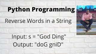 Python Reverse Words in a String || leetcode 557 || Interview Coding