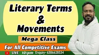 🔥Literary Terms & Movements Mega Class 🎯For All Competitive Exams || English Discovery