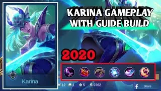 KARINA GAMEPLAY WITH GUIDE BUILD 2020