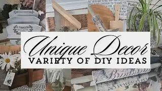 UNIQUE DIY HOME DECOR Ideas - Upcycled, Scrap Wood, Thrift Flip, Repurposed & a ReCreated DIY