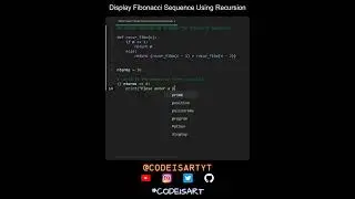 Display Fibonacci Sequence Using Recursion in Python | Python Examples | Python Coding Tutorial