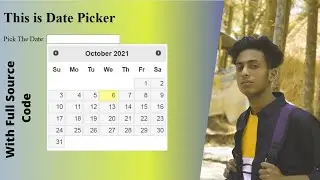 How to add Date Picker UI jQuery plugin on website with full source code by jishaansinghal