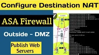 How to Configure Destination NAT in ASA Firewall | Publish Server Over ASA