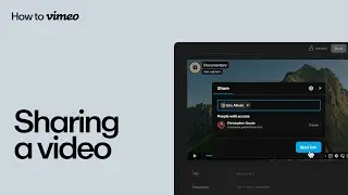 How to share a video on Vimeo