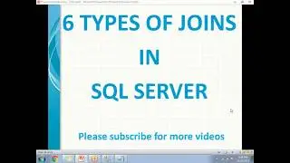 Joins in SQL Server | SQL Joins