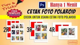 Cara Mudah Membuat Foto Polaroid 2R 3R 4R dengan Template Action Polaroid - Photoshop Tutorial