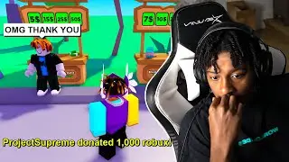 Donating More ROBUX If They Say THANK YOU in PLS DONATE