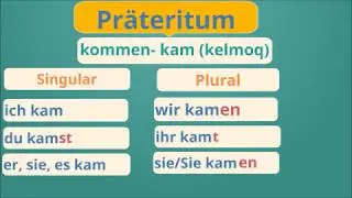 10- DARS: 2 -QISM: NEMIS TILI GRAMMATIKASI: A1-B2: PRÄTERITUM: ARALASH, MODAL FE´LLAR; KONJUGATION