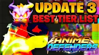 The BEST Update 3 UNIT TIER LIST In Anime Defenders (META & WHO TO SUMMON FOR)