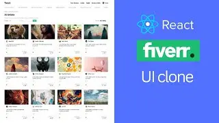 React Fiverr App Design Tutorial  | React UI Full Course for Beginners