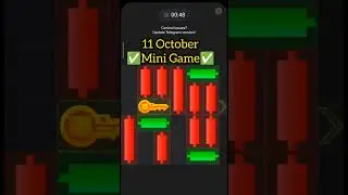 Mini Game Today 11 October Hamster Kombat How To Solve Mini Game Puzzle in Hamster Kombat (100%)