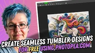 Create A Seamless Tumbler Design For Free With Photopea