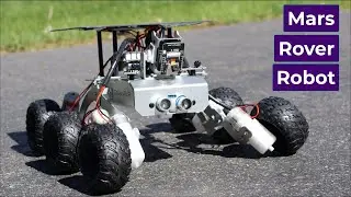 Mars Rover Robot Replica using ESP32 CAM & Arduino with Rocker Bogie System