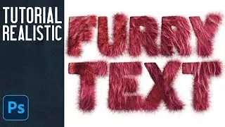 How To Create Realistic Furry Text - Fast and Easy - Fur Photoshop Tutorial