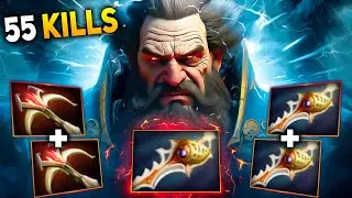 55 Kills Kunkka Mid Lane x2 Rampages One Shot Tide Bringer | Dota 2 Gameplay