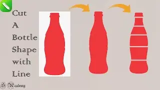 How To Cut A Bottle Shape With Line in CorelDraw | For Beginner |