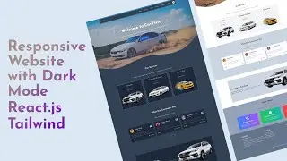 Make a Responsive Website with React & Tailwind | React Web App development | Build Website in React