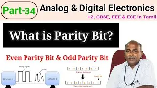 What is Parity Bit and Parity Generator in tamil