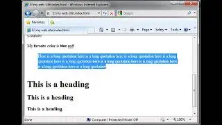 HTML Formatting