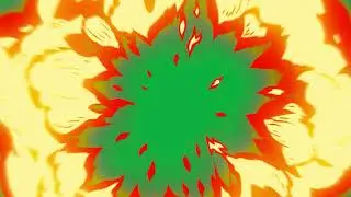 ANIME EXPLOSIVE FIRE FIGHT GREEN SCREEN ANIMATION EFFECTS TRANSITION