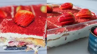 No Bake Strawberry Tiramisu