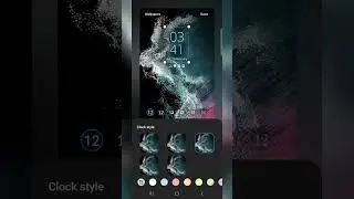 How to Change the Lock Screen Clock Style in Samsung S23, S23 Plus, S23 Ultra | #shorts #s23ultra