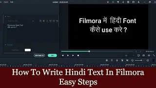 How To Write Hindi in Filmora | Filmora Hindi Text | Easy steps