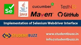 Interface in Java || Implementation of Selenium Webdriver interface || StudentBuzz